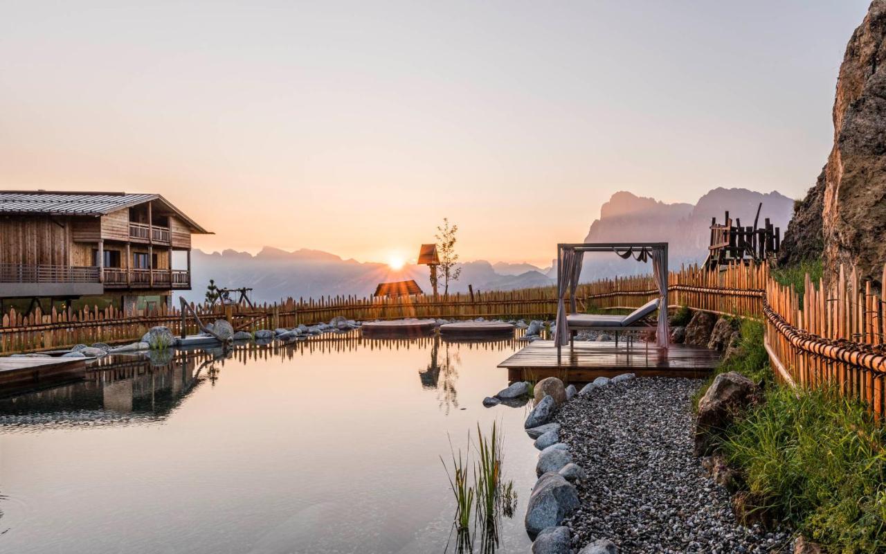 Hotel Goldknopf Alpe Di Siusi Buitenkant foto