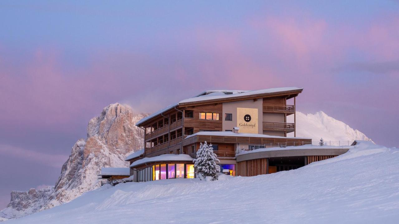 Hotel Goldknopf Alpe Di Siusi Buitenkant foto