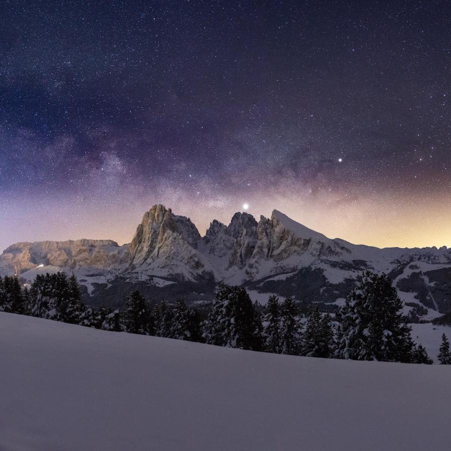 Hotel Goldknopf Alpe Di Siusi Buitenkant foto