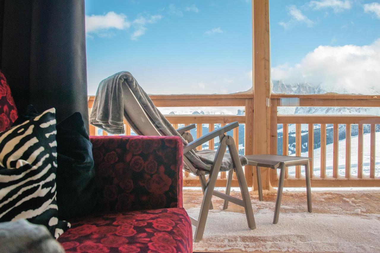 Hotel Goldknopf Alpe Di Siusi Buitenkant foto
