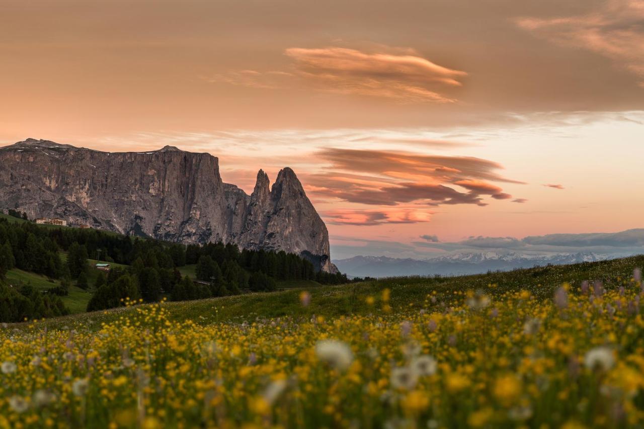 Hotel Goldknopf Alpe Di Siusi Buitenkant foto