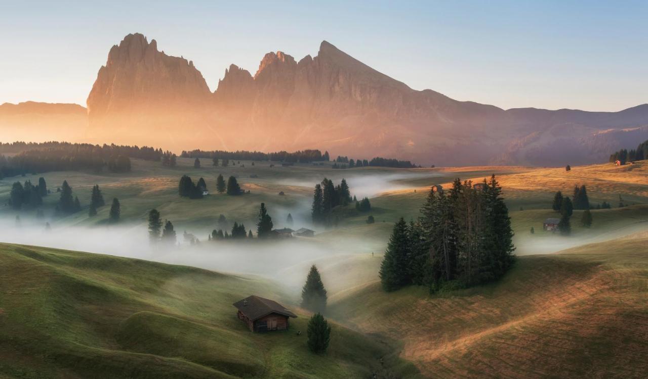 Hotel Goldknopf Alpe Di Siusi Buitenkant foto