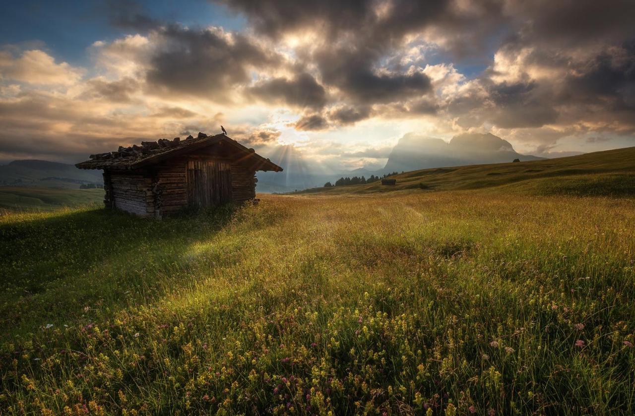 Hotel Goldknopf Alpe Di Siusi Buitenkant foto